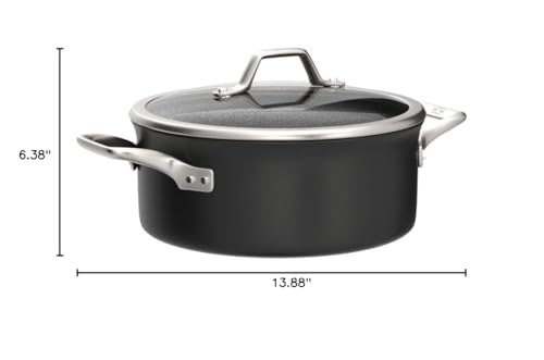 Calphalon Signature Hard-Anodized Nonstick 5-Quart Dutch Oven with Cover - Image 9