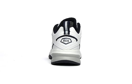 New Balance Men's 608 V5 Casual Comfort Cross Trainer - White/Navy - Image 2