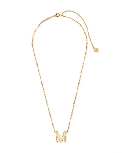 Kendra Scott Gold Letter M Pendant Necklace, 14k Gold-Plated Jewelry - Image 2