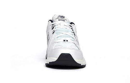 New Balance Men's 608 V5 Casual Comfort Cross Trainer - White/Navy - Image 5