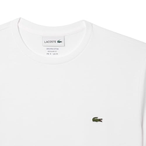 Lacoste Men's Short Sleeve Pima Cotton T-Shirt - White, X-Large - Image 6