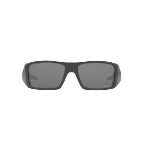 Oakley Men's OO9231 Heliostat Rectangular Sunglasses, Steel/Prizm Black - Image 2