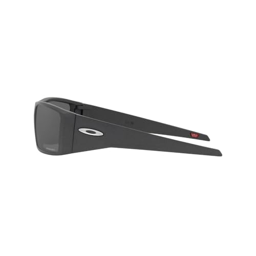 Oakley Men's OO9231 Heliostat Rectangular Sunglasses, Steel/Prizm Black - Image 4