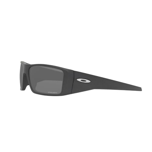 Oakley Men's OO9231 Heliostat Rectangular Sunglasses, Steel/Prizm Black - Image 3