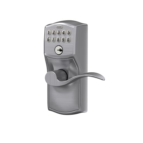 SCHLAGE FE595 CAM 626 ACC Camelot Keypad Entry - Brushed Chrome - Image 3