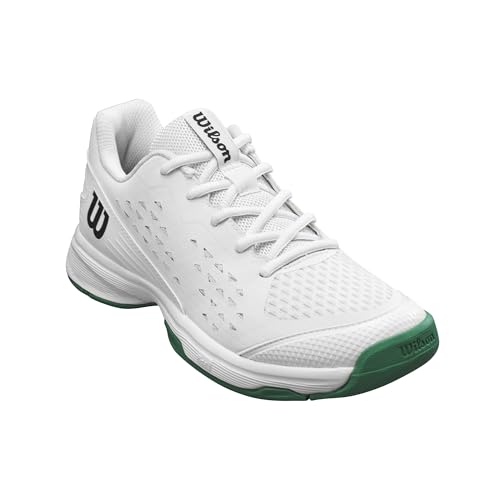 WILSON Rush Pro Lite Junior Tennis Shoes – White/Bosphorus - Image 2