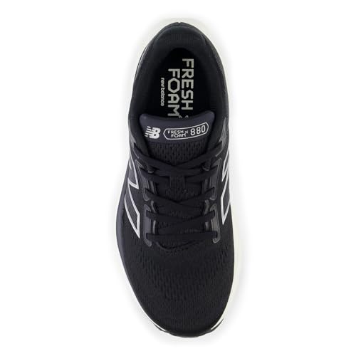 New Balance Women's W880V14 Running Shoe - Black/Sea Salt/Silver Metallic - Image 7