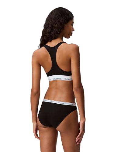 Calvin Klein Modern Cotton Unlined Wireless Bralette - Black, Small - Image 2