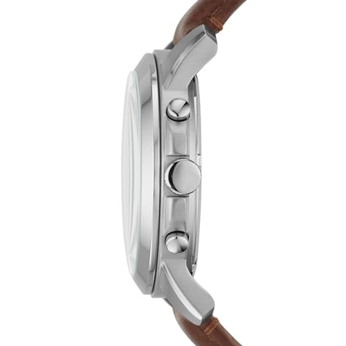Fossil Men's Grant Stainless Steel & Leather Chronograph Watch - Image 2