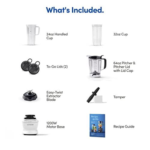 nutribullet Full-Size Blender Combo 1200W - Matte White - Image 11