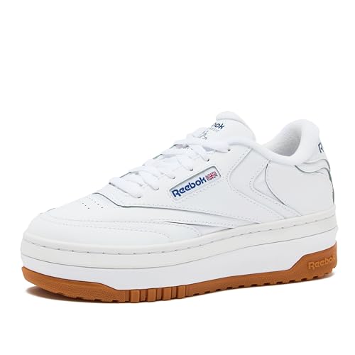 Reebok Club C Extra Platform Sneakers for Women - FTWR White/Vector Blue, Size 9