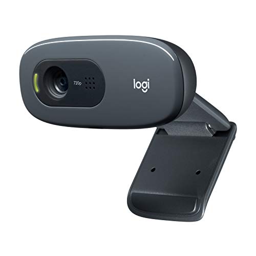 Logitech C270 HD Webcam, 720p with Noise-Reducing Mic