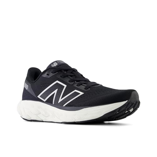 New Balance Women's W880V14 Running Shoe - Black/Sea Salt/Silver Metallic - Image 8