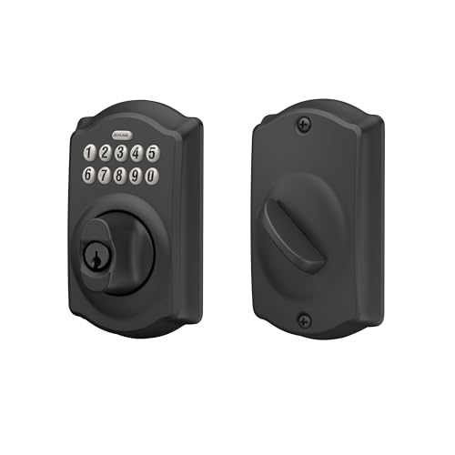 SCHLAGE BE365 CAM 622 Keypad Electronic Deadbolt, Matte Black - Image 9