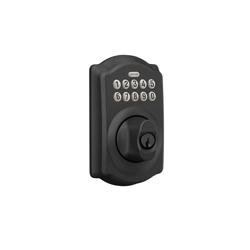 SCHLAGE BE365 CAM 622 Keypad Electronic Deadbolt, Matte Black - Image 2