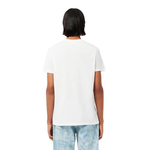 Lacoste Men's Short Sleeve Pima Cotton T-Shirt - White, X-Large - Image 3