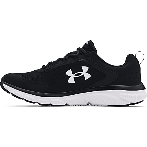 Under Armour Mens Charged Assert 9 Running Shoe - Black/White, 13 X-Wide US