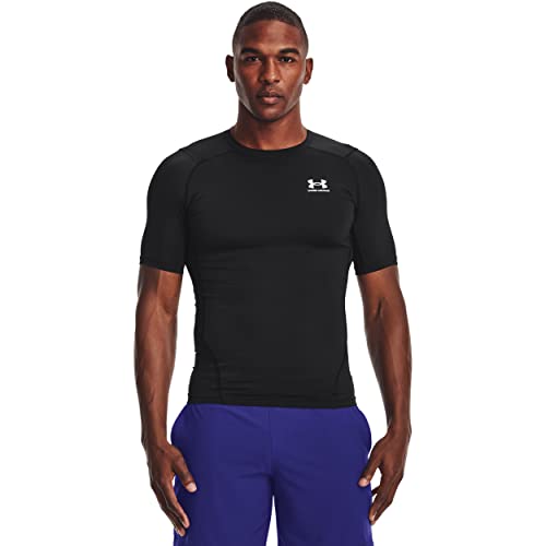 Under Armour HeatGear Compression T-Shirt - Large Black/White