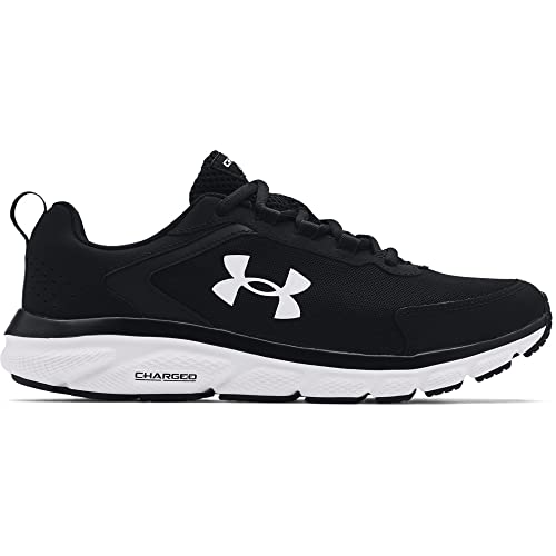 Under Armour Mens Charged Assert 9 Running Shoe - Black/White, 13 X-Wide US - Image 4