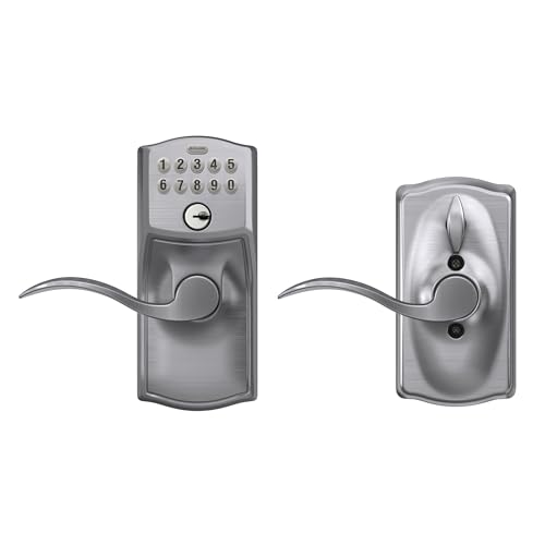 SCHLAGE FE595 CAM 626 ACC Camelot Keypad Entry - Brushed Chrome - Image 6
