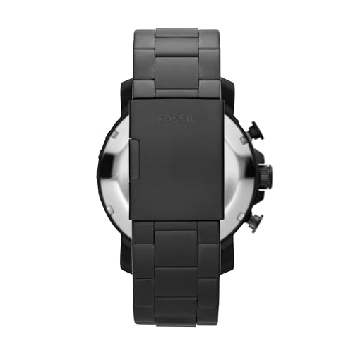 Fossil Men's Black Nate Chronograph Watch - Image 3