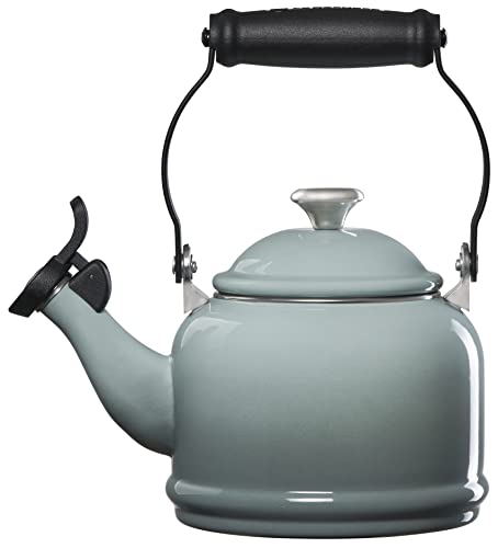Le Creuset Sea Salt Enamel Tea Kettle, 1.25 qt - Image 2