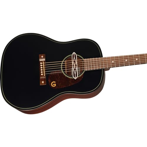 Gretsch Jim Dandy Deltoluxe Dreadnought Acoustic-electric Guitar - Black - Image 5