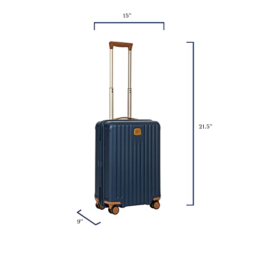 Bric's Capri 2.0 21-Inch Spinner - Elegant Polycarbonate Carry-On in Matte Blue - Image 2