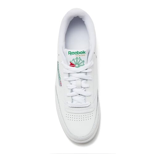 Reebok Men's Club C 85 Sneakers - White/Green, Size 11 - Image 5