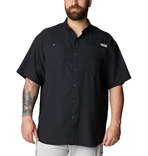 Columbia Men's PFG Tamiami II Short Sleeve Fishing Shirt - Black - XX-Large - Image 4