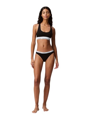 Calvin Klein Modern Cotton Unlined Wireless Bralette - Black, Small - Image 3