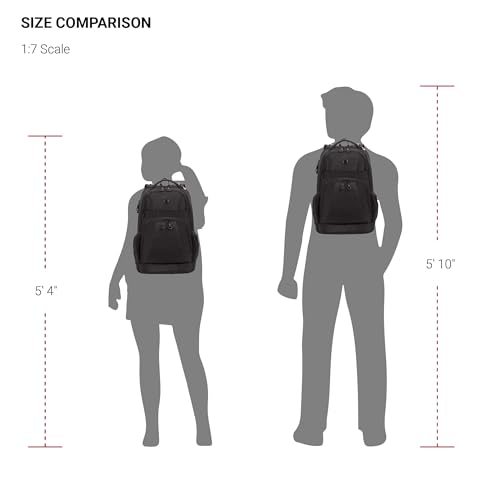SwissGear 5698 Laptop Backpack, Black, 17-Inch - Image 6
