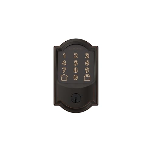 SCHLAGE Encode Smart Wi-Fi Deadbolt with Camelot Trim in Aged Bronze - Image 9