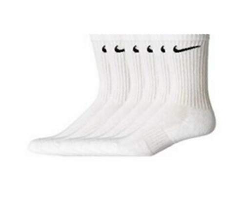 Nike Dri-Fit Cushioned Crew Socks - 6 Pairs (Large, White) - Image 5