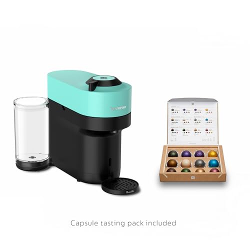 Nespresso Vertuo Pop+ Coffee and Espresso Maker by Breville, Aqua Mint - Image 4