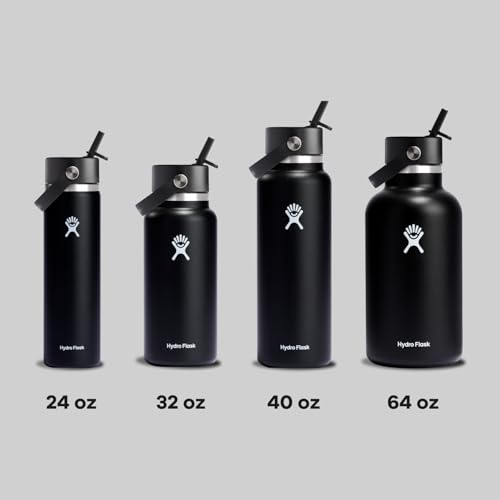 Hydro Flask Wide Flex Straw Cap 32 Oz - Black - Image 7