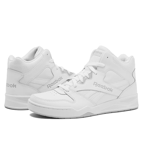 Reebok Royal BB 4500 Hi2 High Top Sneakers for Men - White/Light Solid Grey - Image 6