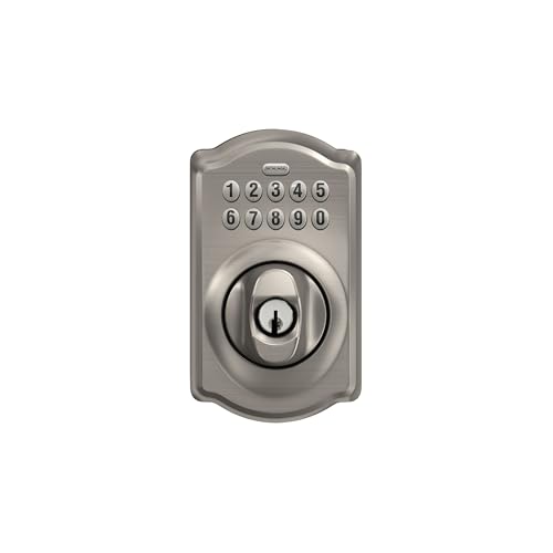 Schlage BE365 V CAM 619 Camelot Keypad Deadbolt - Satin Nickel - Image 7