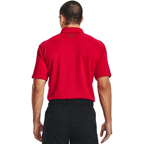 Under Armour Men's Tech Golf Polo - Red/Graphite, 3X-Large Tall - Image 2