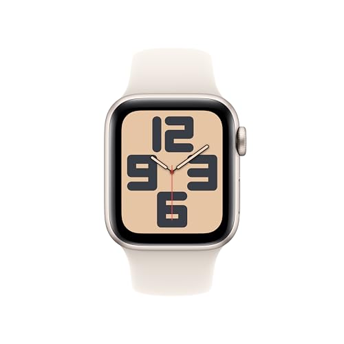 Apple Watch SE (GPS, 40mm) - Starlight Aluminum Case & Sport Band - Image 2