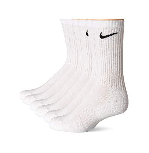 Nike Dri-Fit Cushioned Crew Socks - 6 Pairs (Large, White) - Image 3