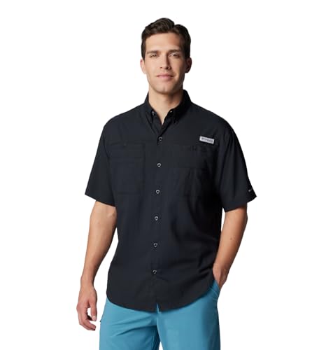 Columbia Men's PFG Tamiami II Short Sleeve Fishing Shirt - Black - XX-Large - Image 9