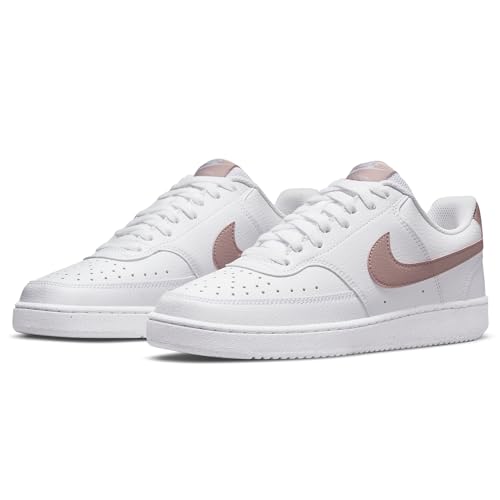 Nike Women's Court Vision Low Next Nature Shoes - White/Pink Oxford, Size 9.5 - Image 3