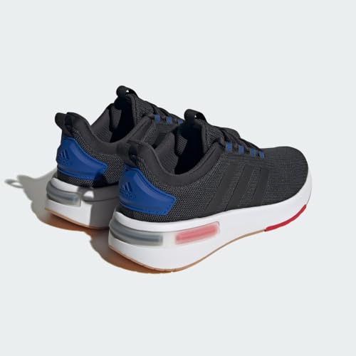 adidas Men's Racer TR23 Sneaker, Carbon/Black/Team Royal Blue, Size 10 - Image 7