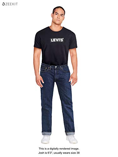 Levi's Men's 501 Original Fit Jeans (Dark Stonewash, 34W x 30L) - Image 5