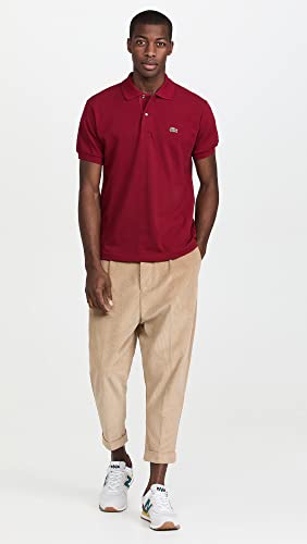 Lacoste Men's Classic Fit Original L.12.12 Polo in Bordeaux Red - Image 5