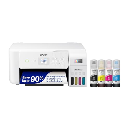 Epson EcoTank ET-2800 Cartridge-Free All-in-One Printer