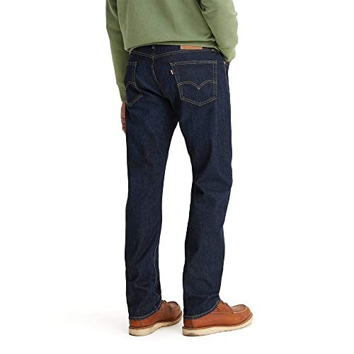 Levi's Men's 505 Regular Fit Jeans - Dark Indigo - Image 3