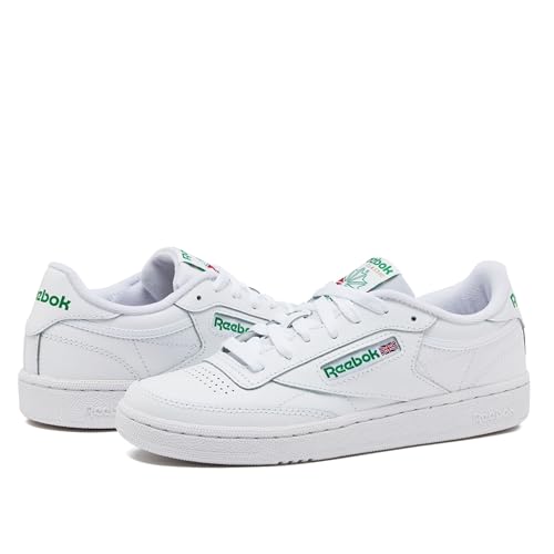 Reebok Men's Club C 85 Sneakers - White/Green, Size 11 - Image 7