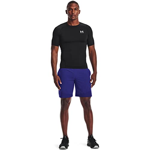 Under Armour HeatGear Compression T-Shirt - Large Black/White - Image 4